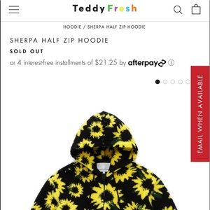 Teddy Fresh On Instagram: “?Sunflower Sherpa Half Zip Hoodie? Available  Tomorrow 10 AM PST” | truongquoctesaigon.edu.vn